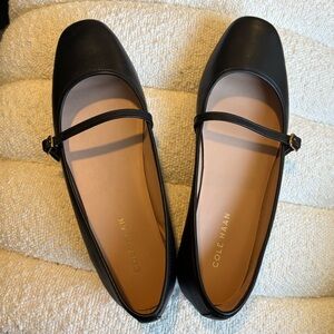 NWT Brand New Cole Haan Black Mary Jane Flats Size 8